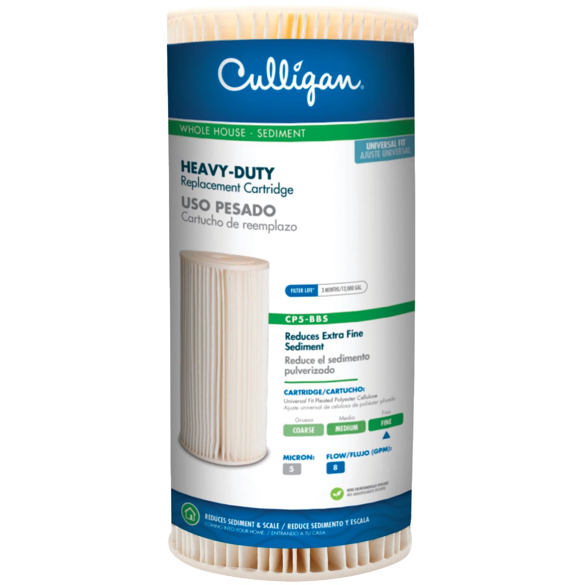 CP5-BBS Culligan Heavy Duty Sediment Whole House Water Filter Cartridg ...