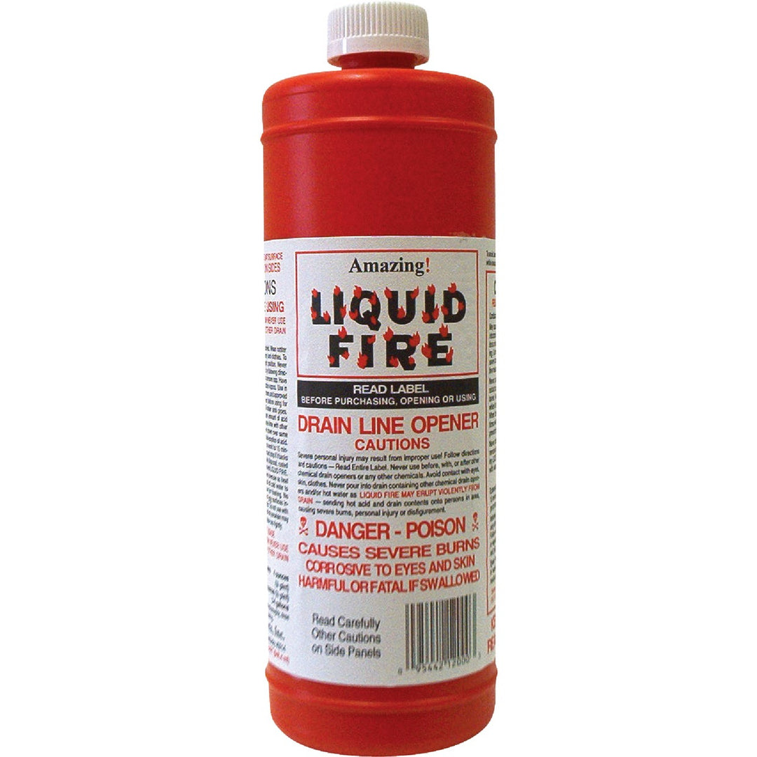 Liquid Fire 32 Oz. Drain Opener – Hemlock Hardware