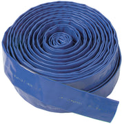 Abbott Rubber 2 In. x 150 Ft. Blue Lay Flat Economy Discharge Hose, Bulk