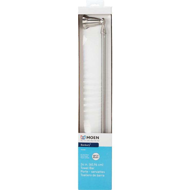 Moen Banbury 24 In. Brushed Nickel Towel Bar