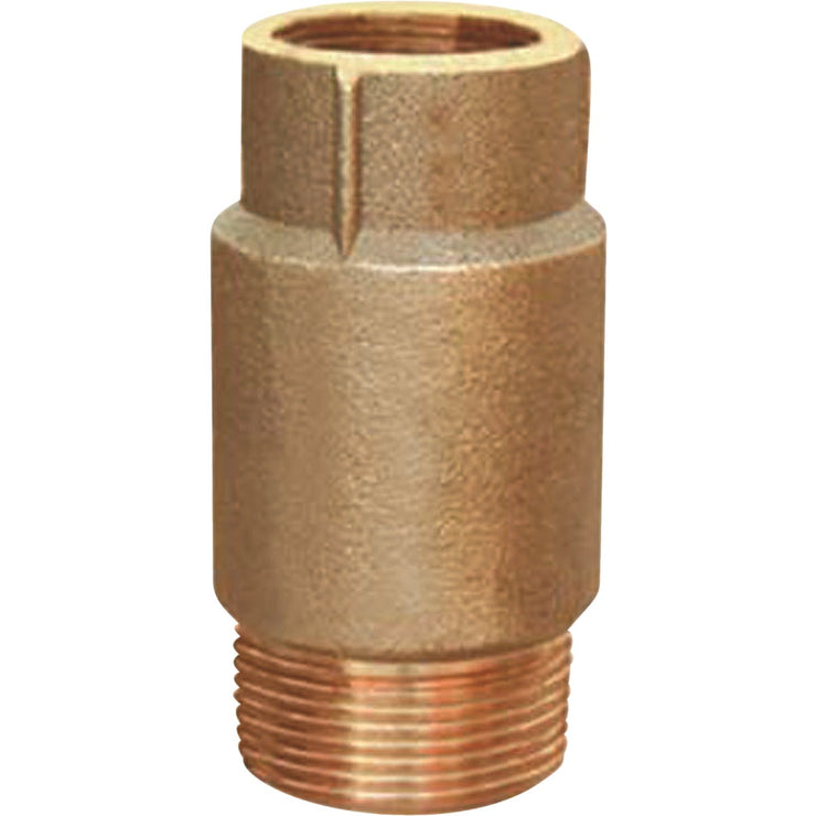 Simmons 1 In. F X 1-1/4 In. M Silicon Bronze Spring Loaded Check Valve
