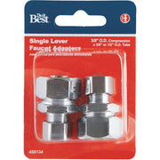 Do it 3/8" OD x 3/8" or 1/2" Tubes Single Lever Faucet Adapter (2-Pack)