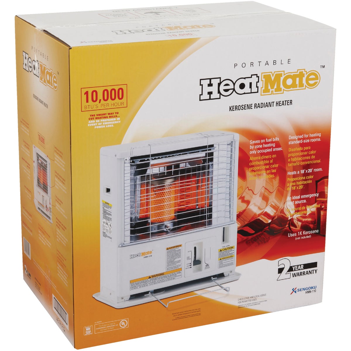 HeatMate 10,600 BTU Radiant Kerosene Heater – Hemlock Hardware