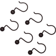 Zenna Home Bronze Finished Aluminum Shower Curtain Ball Hook (12-Count)