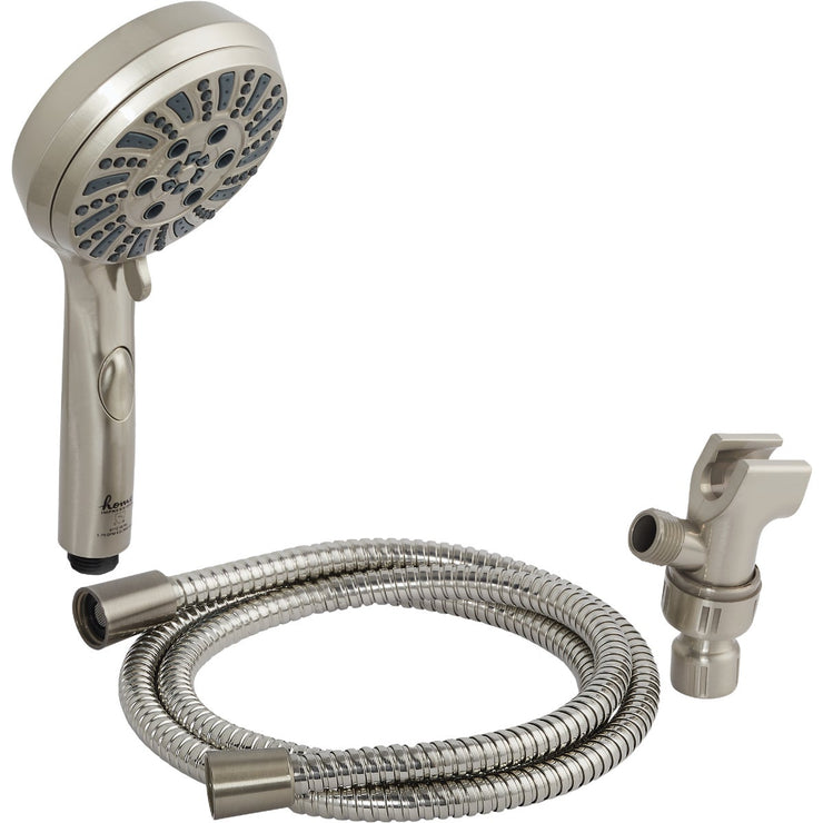 Home Impressions 6-Spray 1.8 GPM Handheld Shower, Brushed Nickel