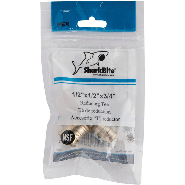 SharkBite 3/4 In. Barb x 3/4 In. FIP Brass PEX Adapter