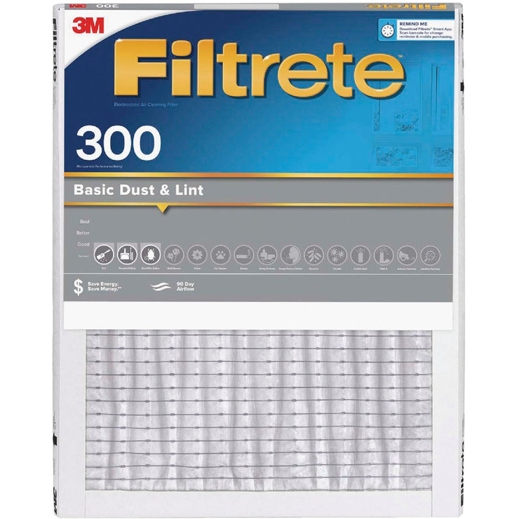 3M Filtrete 16 In. x 25 In. x 1 In. Dust Reduction 300 MPR Furnace Filter