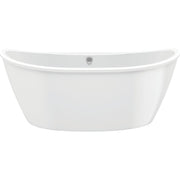 Maax Delsia 66 In. L x 36 In. W x 26 In. H Center Drain Freestanding Bathub in White