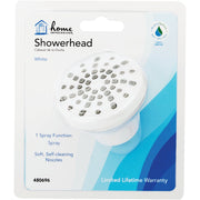 Home Impressions 1-Spray 1.8 GPM Fixed Showerhead, White