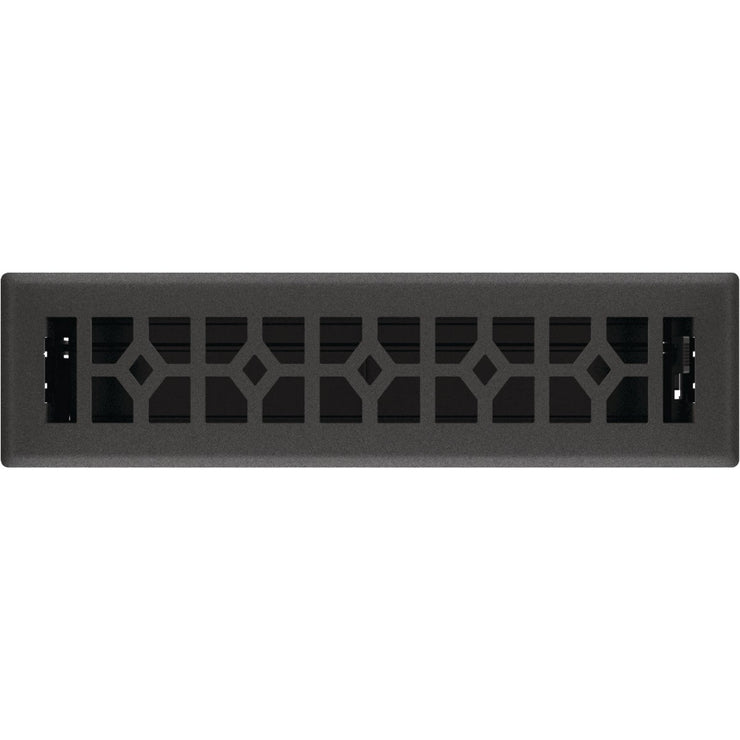 Imperial Templar 2-1/2 In. x 12 In. Black Iron Steel Floor Register