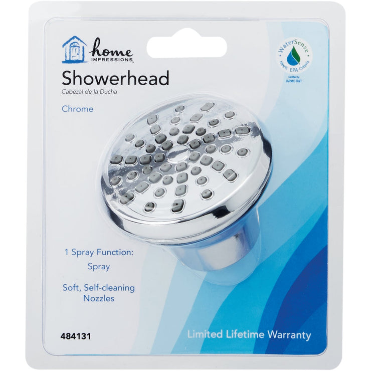 Home Impressions 1-Spray 1.8 GPM Fixed Showerhead, Chrome