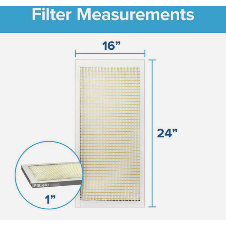 3M Filtrete 14 In. x 24 In. x 1 In. Basic Dust & Lint 300 MPR Furnace Filter