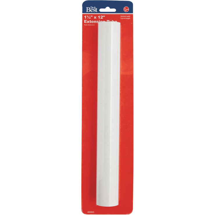 Do it 1-1/2 In. x 12 In. White Plastic Extension Tube