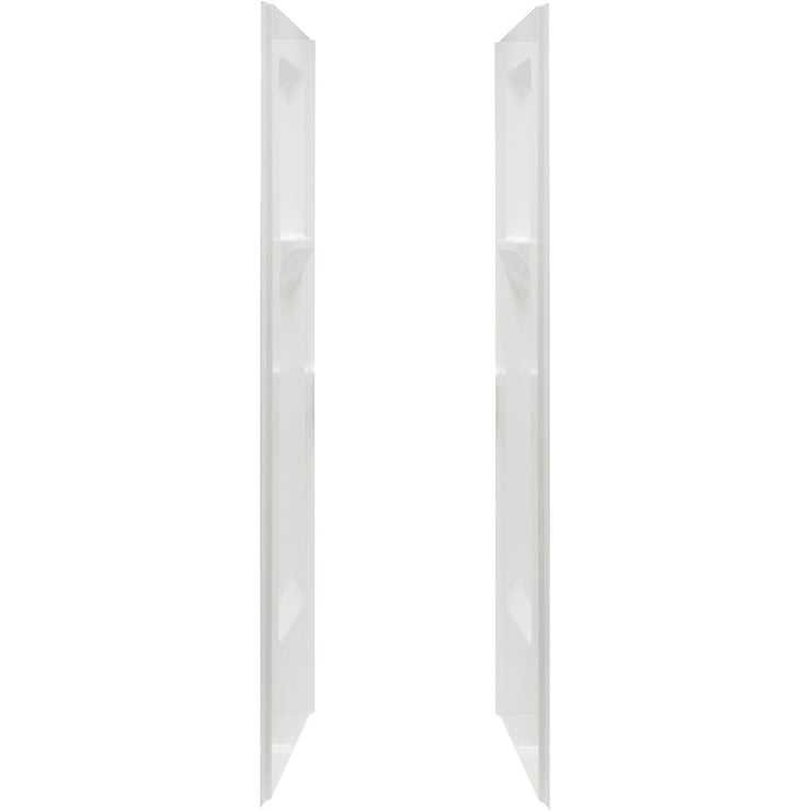 Mustee Durawall Model 700 2-Piece 48 In. W x 34 In. D Side Shower Wall Set in White