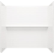 Sterling Traverse 4-Piece 60 In. x 30 In. Tub Wall Kit in White (Subway Tile Pattern)