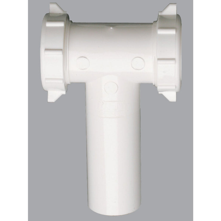 Do it 1-1/2 In. Plastic Slip Joint Center Outlet Tee and Tailpiece