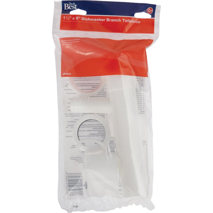 Do it 1-1/2 In. x 8 In. Plastic Dishwasher Tailpiece