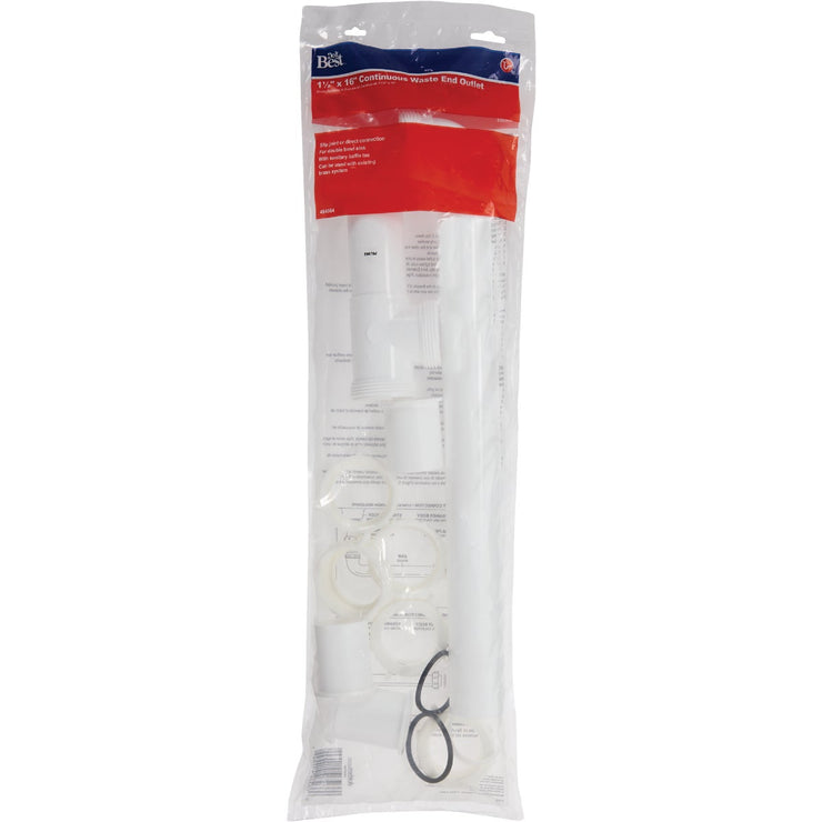 Do it 1-1/2 In. White Plastic End Outlet Waste