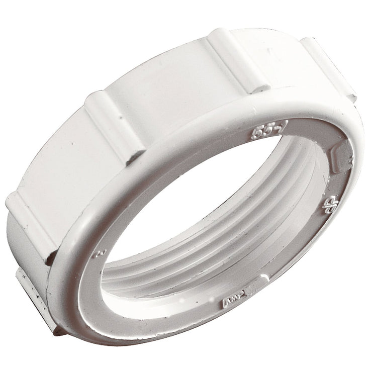 Do it 1-1/2 In. x 1-1/2 In. White Plastic Slip Joint Nut and Washer