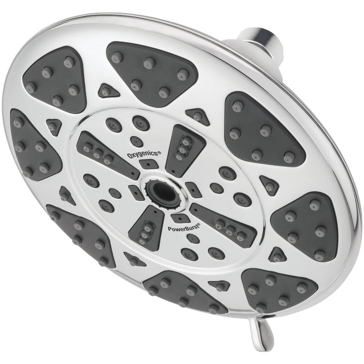 Oxygenics PowerBurst 6-Spray 1.8 GPM Rainshower Fixed Showerhead, Chrome