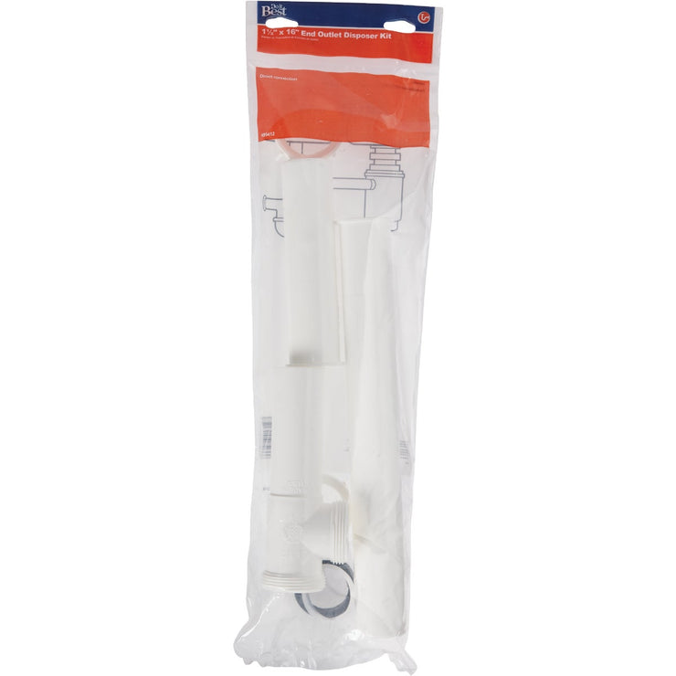 Do it 1-1/2 In. x 16 In. White Plastic Disposer Drain Kit