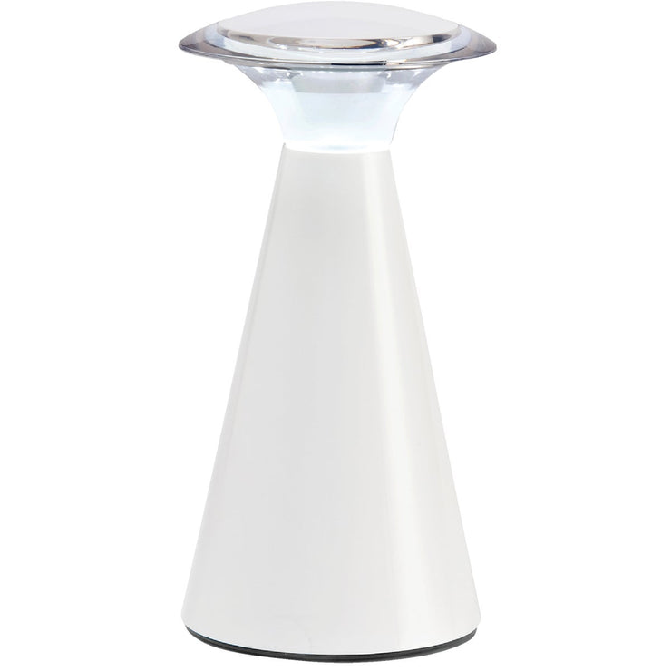 Fulcrum White LED Indoor/Outdoor Battery Operated Desk Lamp