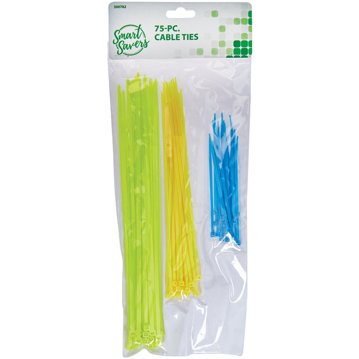 Smart Savers Self-Locking Nylon Cable Tie (75-Piece)