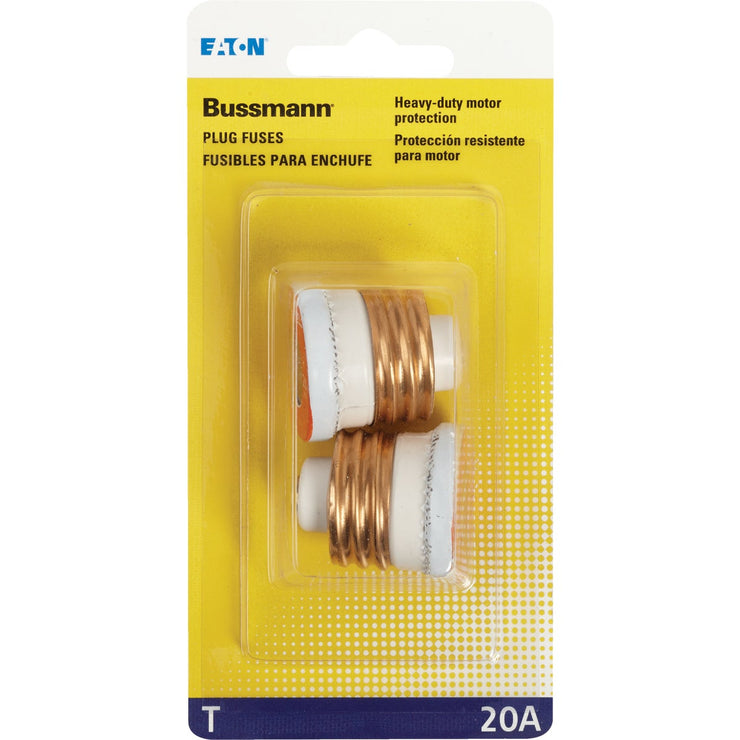 Bussmann 20A T Time-Delay Plug Fuse (2-Pack)