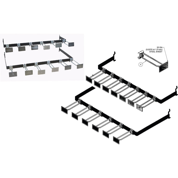 Gardner Rack Gardner Bender Cable Tie 2-Tier Steel Display Rack – Hemlock Hardware