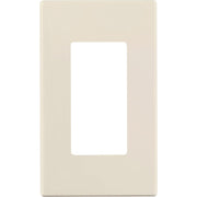 Leviton Decora Plus 1-Gang Poly Carbonate Screwless Decorator Wall Plate, Light Almond