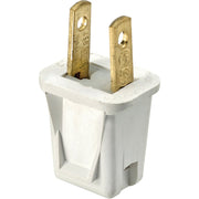 Leviton 10A 125V 2-Wire 2-Pole Non-Grounding Cord Plug, White