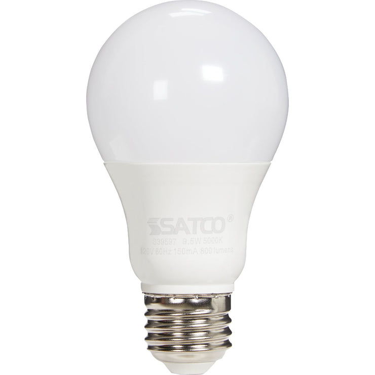 Satco 60W Equivalent Daylight A19 Medium LED Light Bulb (4-Pack)