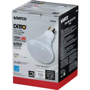 Satco Ditto 65W Equivalent Warm White BR30 Medium Dimmable LED Floodlight Light Bulb