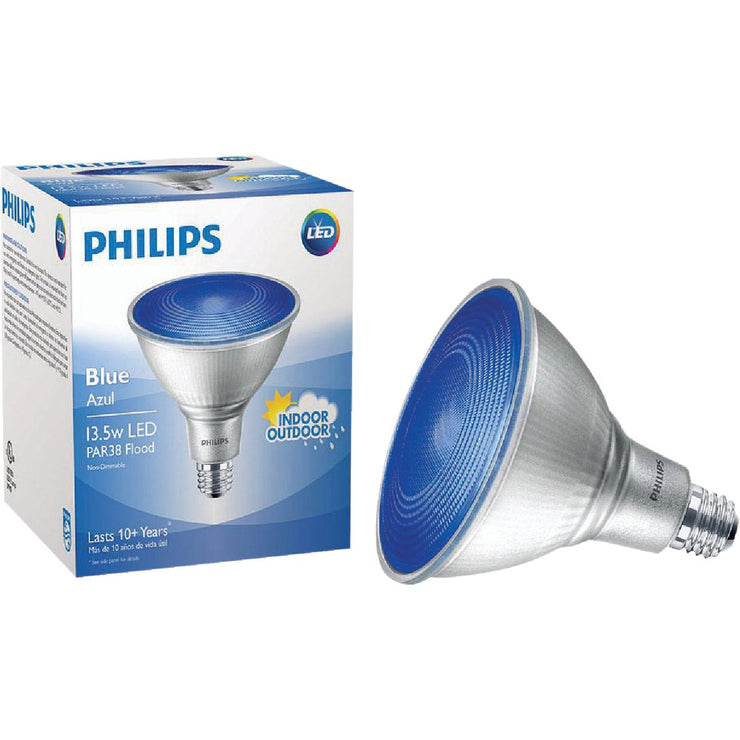 Philips 100W Equivalent Blue PAR38 Medium LED Floodlight Light Bulb