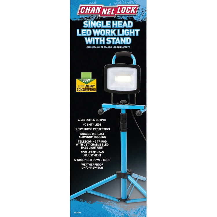Channellock 6600 Lm. LED Tripod Stand-Up Work Light – Hemlock Hardware