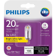 Philips 2W Clear T3 Bi-Pin LED Landscape Low Voltage Light Bulb