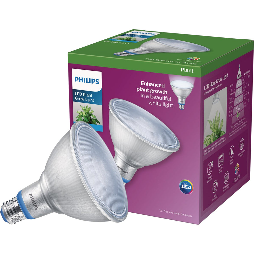 philips led grow light bulb Philips 120W Equivalent Daylight PAR38 Medium LED Plant Floodlight Light  Bulb