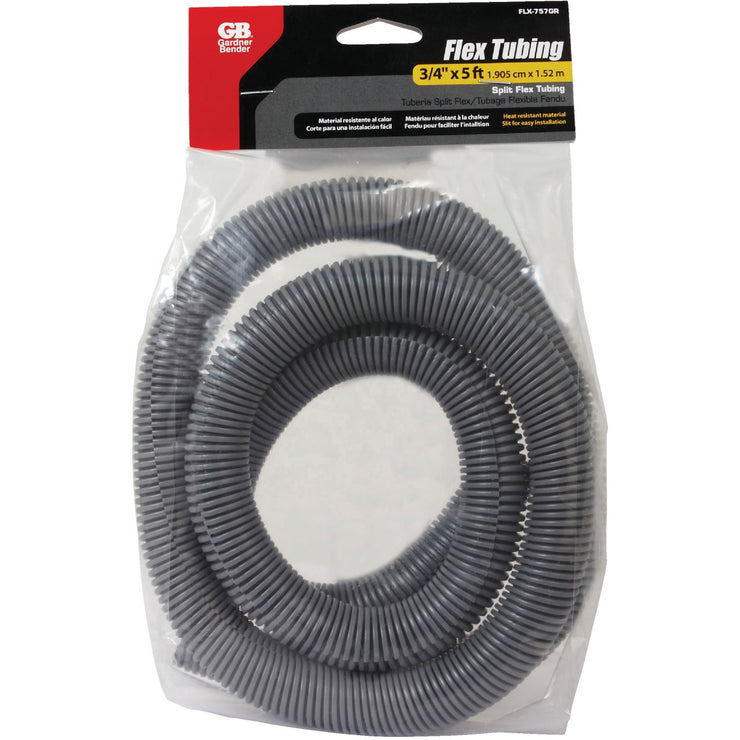 Gardner Bender 3/4 In. Dia. x 5 Ft. L. Polyethylene Gray Split Flex Tubing