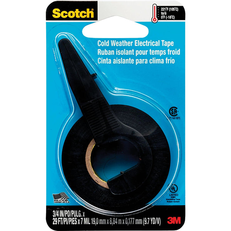 3M Scotch Cold Weather 3/4 In. x 350 In. Vinyl Plastic Electrical Tape