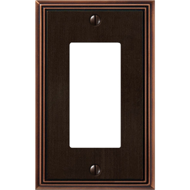 Amerelle Metro Line Cast Metal Rocker Decorator Wall Plate – Hemlock ...