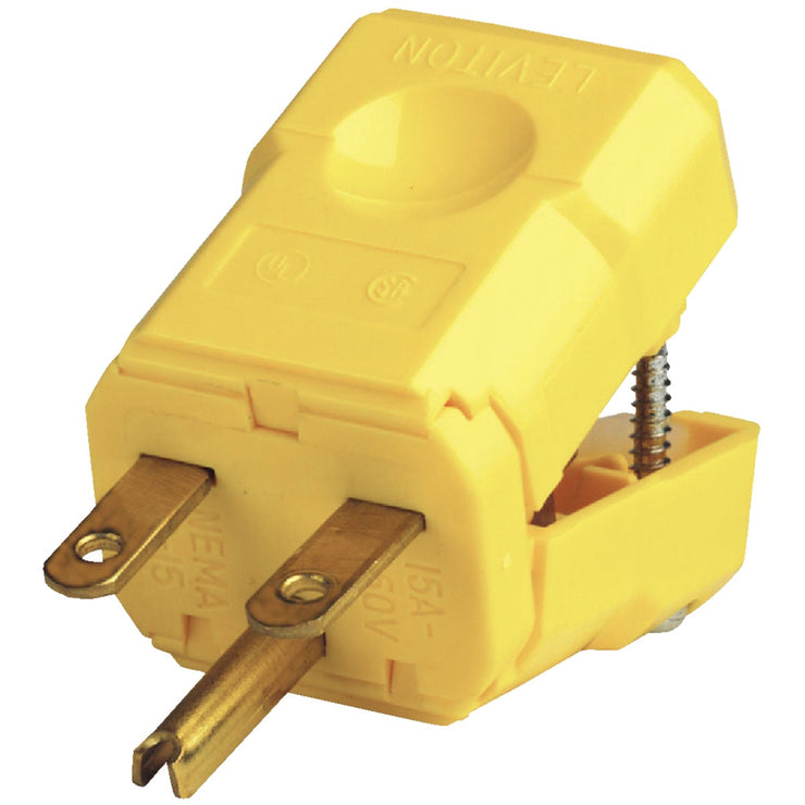 Leviton 15A 250V 3-Wire 2-Pole Python Cord Plug