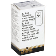 Leviton 30A Surface Mount Black 14-30R 4-Wire Dryer Power Outlet