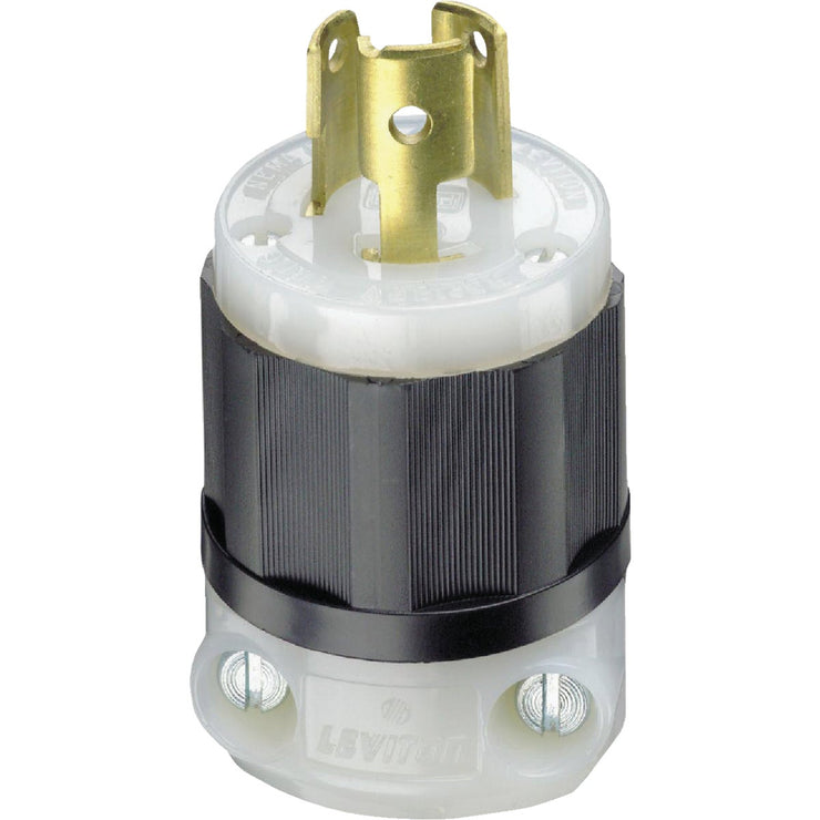 Leviton 15A 125V 3-Wire 2-Pole Industrial Grade Locking Cord Plug