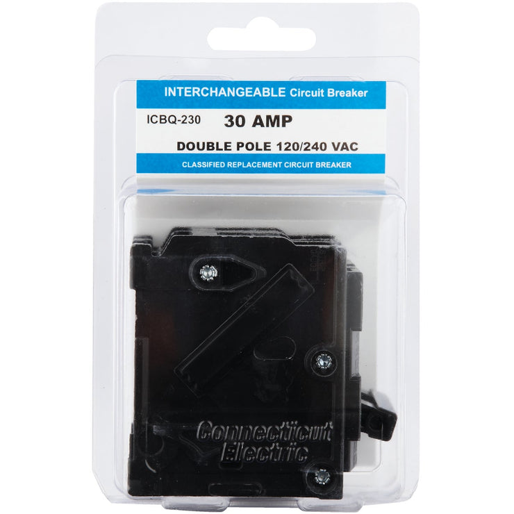 Connecticut Electric 30A Double-Pole Standard Trip Interchangeable Packaged Circuit Breaker