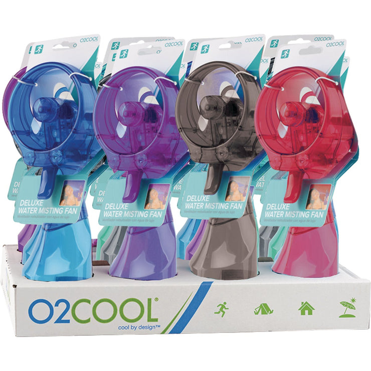 02Cool Deluxe Misting Battery Operated Handheld Fan