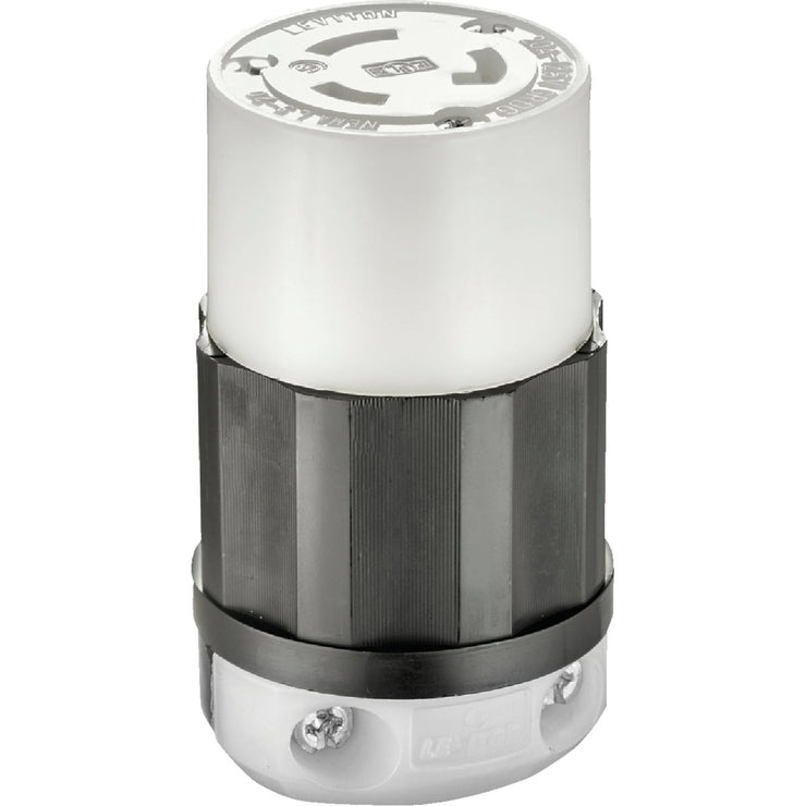 Leviton 20A 125V 3-Wire 2-Pole Industrial Grade Locking Cord Connector
