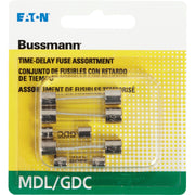 Bussmann 1/2A/1A/2A MDL/GDC Glass Tube Electronic Fuse (5-Pack)