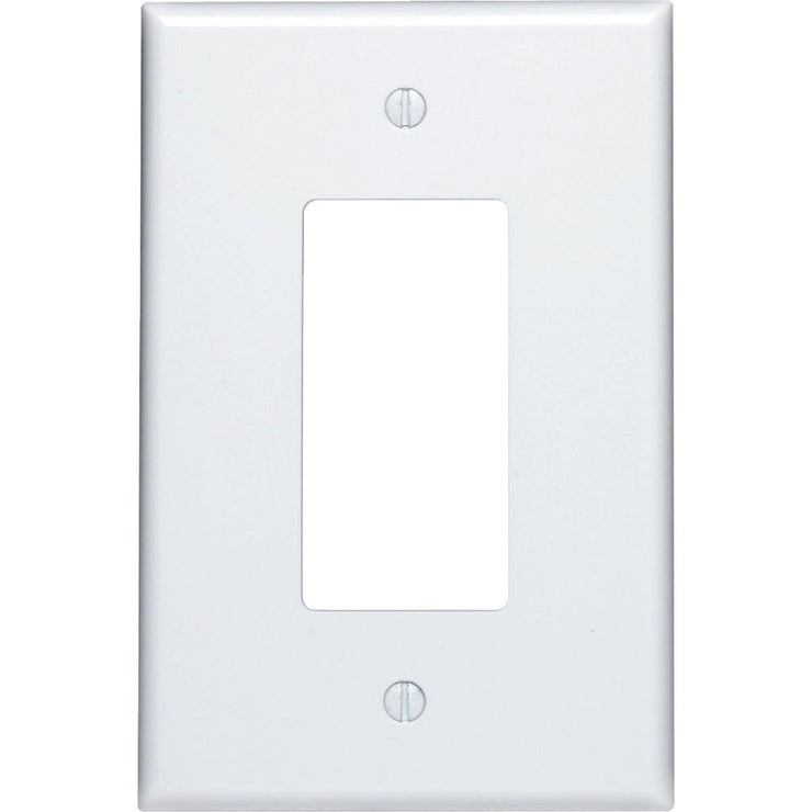 Leviton Decora 1-Gang Plastic Oversized Rocker Decorator Wall Plate, White