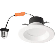 4 In. Retrofit IC Rated White LED CCT Tunable Downlight with Baffle Trim, 650 Lm.