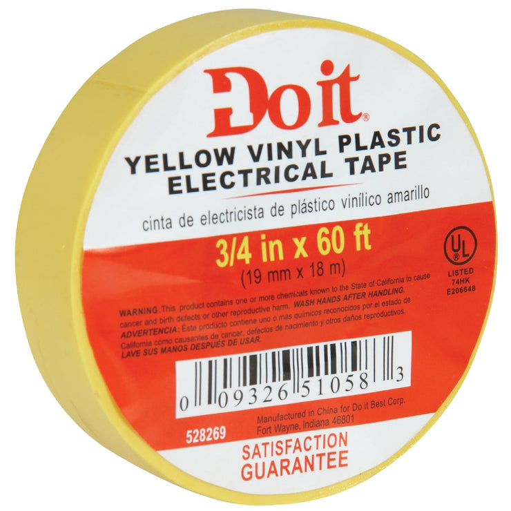 Do it General Purpose 3/4 In. x 60 Ft. Yello Electrical Tape